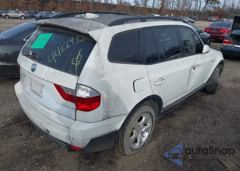 2007 BMW X3 3.0Si from USA, damaged, VIN WBXPC93467WF18071